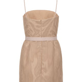 VESTIDO CURTO TELA C/ CINTO - BEGE - 188312TEI