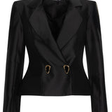 BLAZER ACINTURADO COM BOTÕES - PRETO - 199058TFI