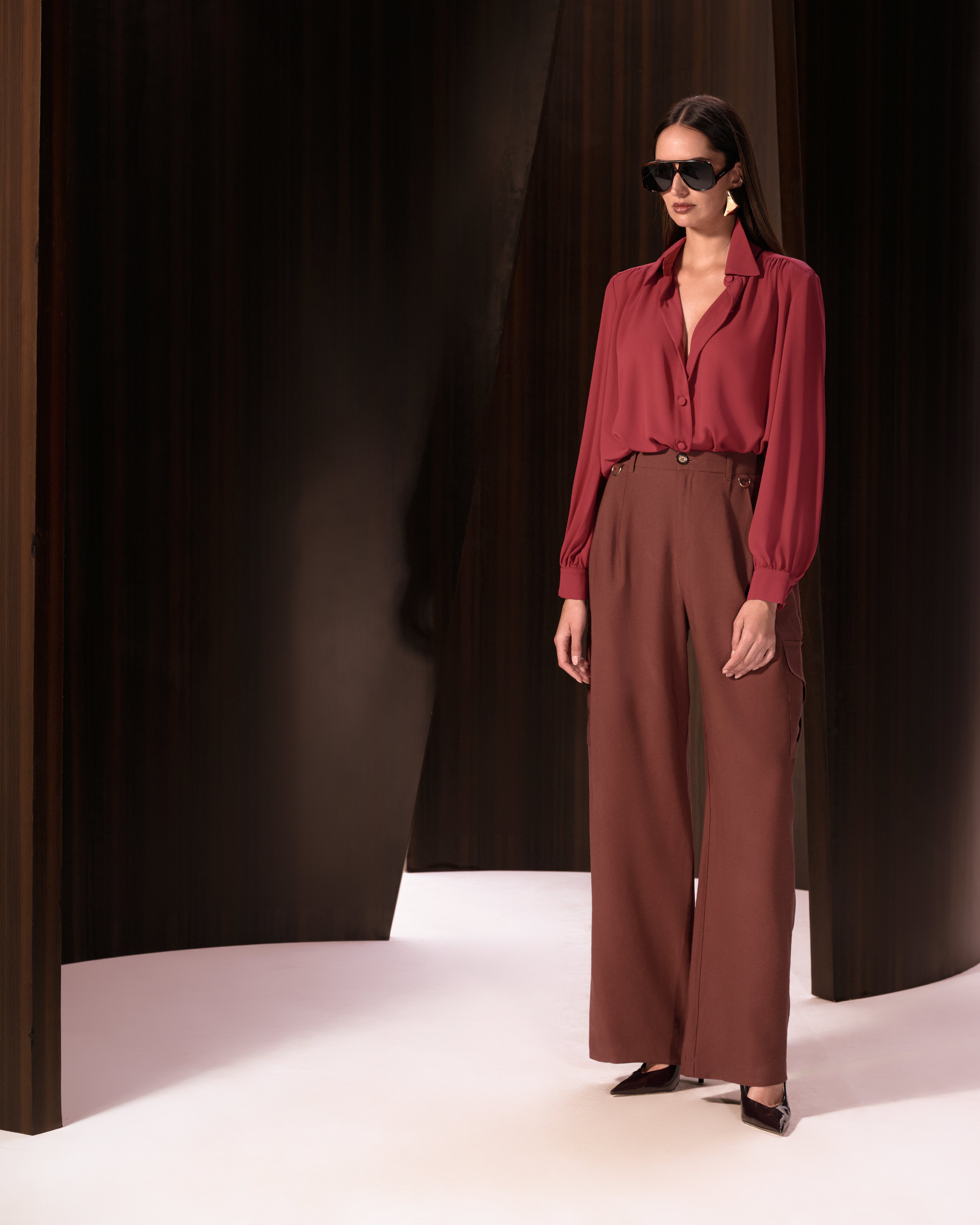 CAMISA SOLTA  - GOIABA - 199092SKM